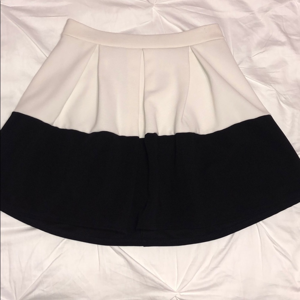 Small Black and White High Waisted Skirt